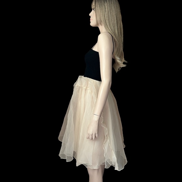 Fofopop Yuefa Fit & Flare Cocktail Dress Organza Party Special Occasion Ruffles - Picture 5 of 14